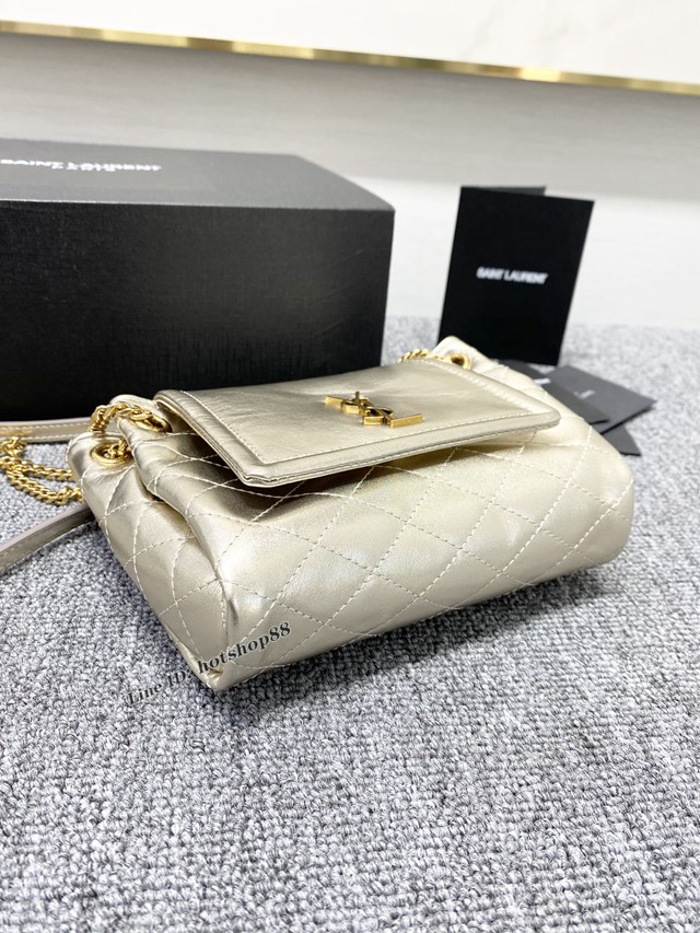 YSL專櫃新款肩背女包 聖羅蘭mini nolita小羊皮百搭鏈條包 672838 blys1093